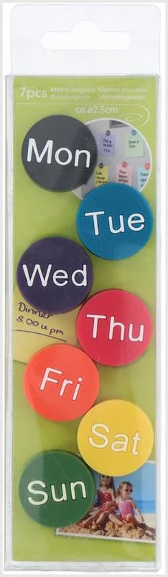 Non Branded Non-branded Memomagneet 8 X 25 X 25 Mm Kunststof 7 Stuks 3 Non Branded Non-branded Memomagneet 8 X 25 X 25 Mm Kunststof 7 Stuks - Afbeelding 3