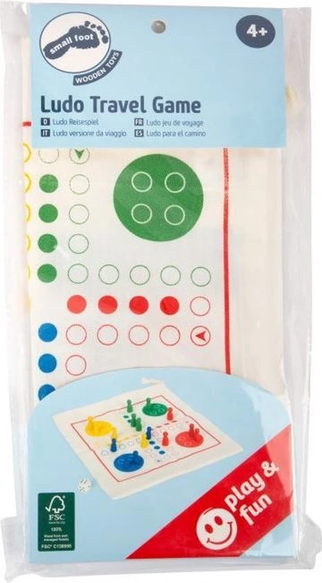 Small Foot Company Small Foot - Ludo Travel Game 2 Small Foot Company Small Foot - Ludo Travel Game - Afbeelding 2