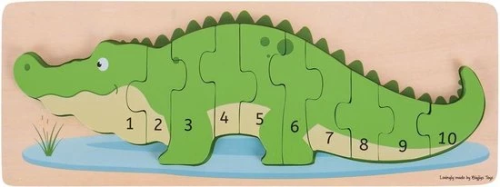 Bigjigs Crocodile Number Puzzle 1 Bigjigs Crocodile Number Puzzle