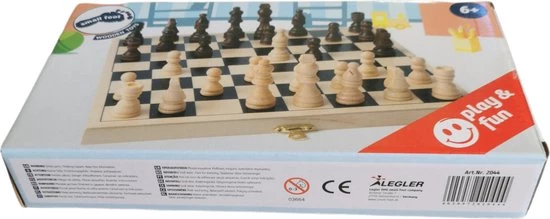 Small Foot Company Legler Opvouwbaar Houten Schaakboord Met Schaakstukken Hout 3 Small Foot Company Legler Opvouwbaar Houten Schaakboord Met Schaakstukken Hout - Afbeelding 3