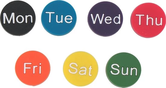 Non Branded Non-branded Memomagneet 8 X 25 X 25 Mm Kunststof 7 Stuks 2 Non Branded Non-branded Memomagneet 8 X 25 X 25 Mm Kunststof 7 Stuks - Afbeelding 2