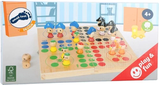 Small Foot Company Small Foot Piraten Eiland - Ludo Bordspel 5 Small Foot Company Small Foot Piraten Eiland - Ludo Bordspel - Afbeelding 5