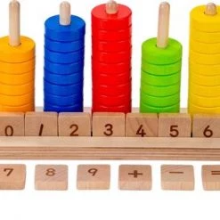 Engelhart Education Sorteerbord Telraam Van Rubberhout, Afm. 22 X 7 Cm -leerzame-spellen Winkel 550x300