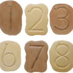 Yellow Door Voel Getal Patroon Stenen