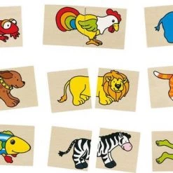 Cause Memo Van Hout: GRAPPIGE DIEREN 5x5x0,5cm, 32 Paren