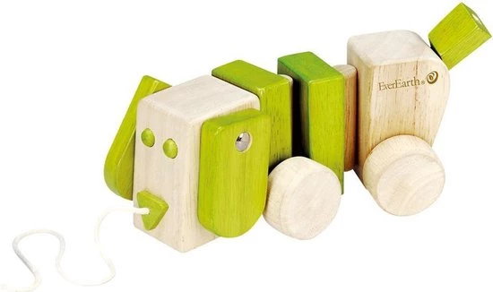 Everearth Trekdier Hond Hout Touw 18 Cm Junior Groen 5 Everearth Trekdier Hond Hout Touw 18 Cm Junior Groen - Afbeelding 5