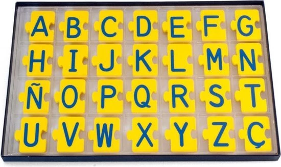 Miniland Leerpuzzel Abc-Alphabet Puzzle Geel/blauw 168 Stukjes 1 Miniland Leerpuzzel Abc-Alphabet Puzzle Geel/blauw 168 Stukjes