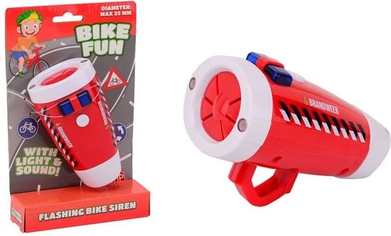 Basic Bike Fun Brandweer Fietssirene Met Licht En Geluid 1 Basic Bike Fun Brandweer Fietssirene Met Licht En Geluid