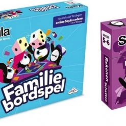 Educatieve Spellenbundel - Squla - 7 Tot 12 Jaar - Familiebordspel & Rekenen Kaartspel