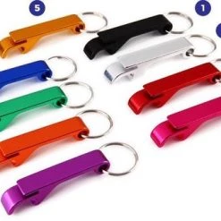 Wood, Tools & Deco Set Van 10 Metalen Flesopeners, Kleur 2: Zilver