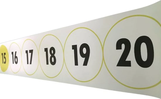 Bijles Juf Laura GETALLENLIJN TOT 20 - 2,5 Meter Lang - Zijwaarts - Rond - Rekenen - Bewegend Leren - Spelend Leren - Voor Binnen En Buiten - Onderwijs 2 Bijles Juf Laura GETALLENLIJN TOT 20 - 2,5 Meter Lang - Zijwaarts - Rond - Rekenen - Bewegend Leren - Spelend Leren - Voor Binnen En Buiten - Onderwijs - Afbeelding 2