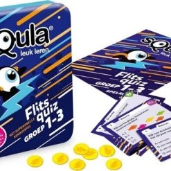 Educatieve Spellenbundel - Squla - 2 Stuks - Flitsquiz Groep 1 T/m 5 - Kaartspel