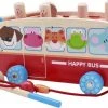 ZaciaToys Houten Speelgoedbus Hamster - Hamerbank - Educatief Speelgoed - Sleepwagen - Trekfiguur