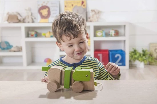 Everearth Trekdier Hond Hout Touw 18 Cm Junior Groen 2 Everearth Trekdier Hond Hout Touw 18 Cm Junior Groen - Afbeelding 2