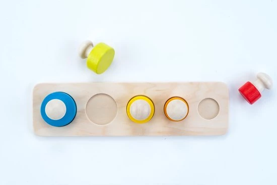 Engelhart Education Circle Sorter Rubber Wood Board 9 X 30 X 4,5cm 2 Engelhart Education Circle Sorter Rubber Wood Board 9 X 30 X 4,5cm - Afbeelding 2