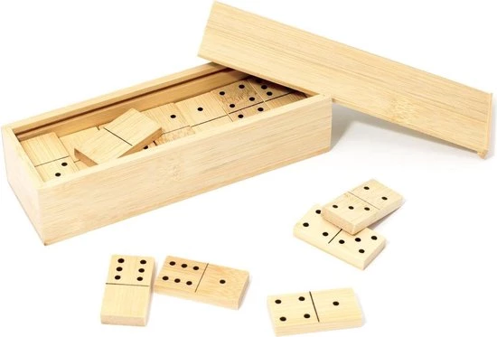 Pandoo Domino - Legspel - Bamboe 2 Pandoo Domino - Legspel - Bamboe - Afbeelding 2