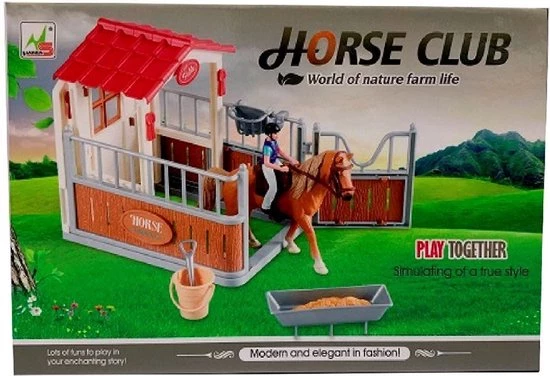 Basic Horse Club Paardenbox Speelset 1 Basic Horse Club Paardenbox Speelset