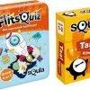 Educatieve Spellenbundel - Squla Kaartspel - 2 Stuks - Flitsquiz Groep 4 5 & Taal (Groep 1&2)