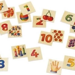 Selecta Spielzeug Memoryspel Numero Junior Hout 20-dellig