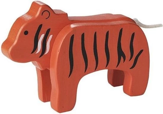 EverEarth Speelfiguur Tijger Oranje 12x9x4 Cm 1 EverEarth Speelfiguur Tijger Oranje 12x9x4 Cm