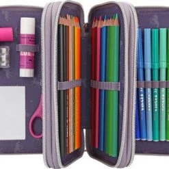 Miss Melody - Trippel Pencil Case W/Glitter - Purple (0410770) -leerzame-spellen Winkel 550x403 6