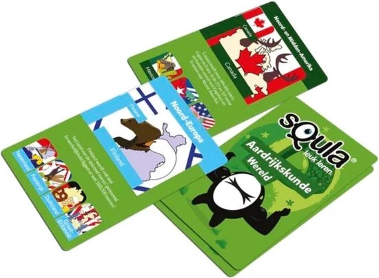Educatieve Spellenbundel - Squla Kaartspel - 2 Stuks - Groep 3-4 & 7-8 - Aardrijkskunde & Spelling 5 Educatieve Spellenbundel - Squla Kaartspel - 2 Stuks - Groep 3-4 & 7-8 - Aardrijkskunde & Spelling - Afbeelding 5