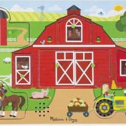 Melissa & Doug Vormenpuzzel Boerderij Junior Hout 8 Stukjes