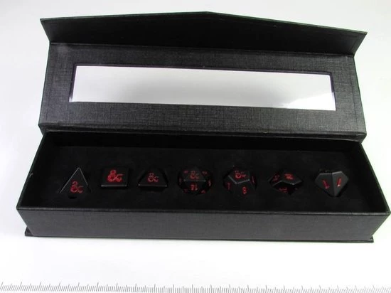 Asmodee DICE Heavy Metal RPG Set D&D (7) - 1 Asmodee DICE Heavy Metal RPG Set D&D (7) -
