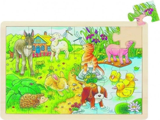 Goki Puzzel: Kleine Jonge Dieren 24-Delig 1 Goki Puzzel: Kleine Jonge Dieren 24-Delig
