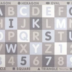 Melissa & Doug Jumbo ABC-123 Tapijt - Natuurlijke Kleuren