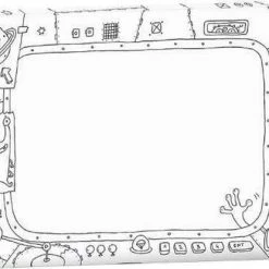 Monumi - Schilderdoek L Om In Te Kleuren "Cosmos"