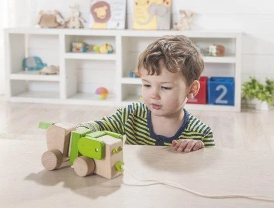 Everearth Trekdier Hond Hout Touw 18 Cm Junior Groen 4 Everearth Trekdier Hond Hout Touw 18 Cm Junior Groen - Afbeelding 4