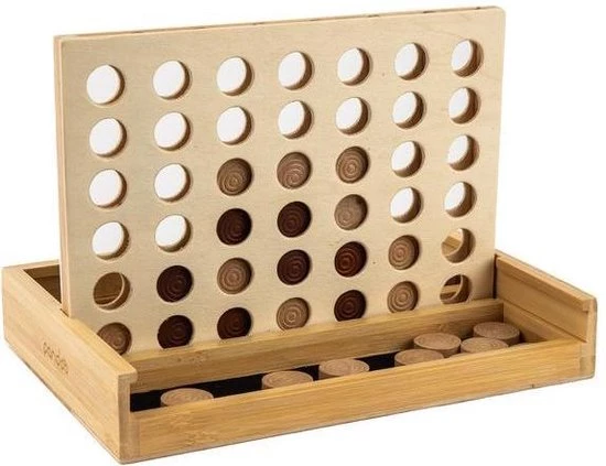 Pandoo Vier Wint! - Legspel - Bamboe 3 Pandoo Vier Wint! - Legspel - Bamboe - Afbeelding 3
