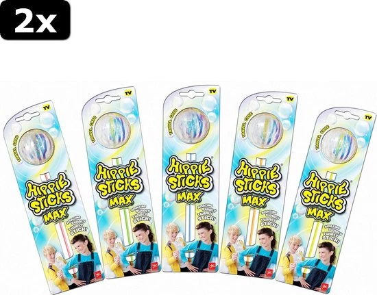 Fun 2x Hippie Sticks Bellenblaas Display 35 Stuks 2 Fun 2x Hippie Sticks Bellenblaas Display 35 Stuks - Afbeelding 2