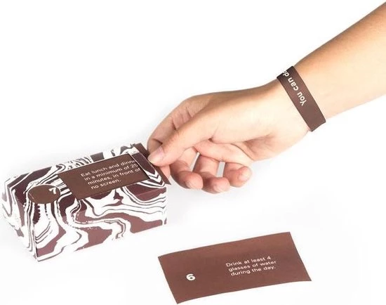 Doiy Tickets 21 Days To Stop Bad Eating Habits Papier Bruin 6 Doiy Tickets 21 Days To Stop Bad Eating Habits Papier Bruin - Afbeelding 6