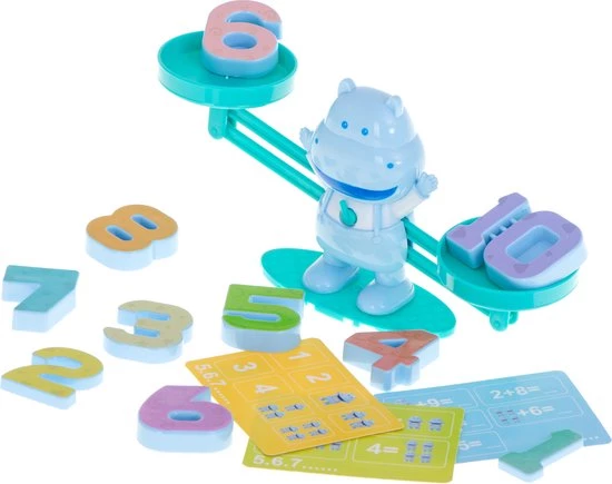 Merkloos Reken Weegschaal - Reken Balans Spel - Thema Mini Nijlpaard - Educatief Spel - Leren Rekenen 6 Merkloos Reken Weegschaal - Reken Balans Spel - Thema Mini Nijlpaard - Educatief Spel - Leren Rekenen - Afbeelding 6