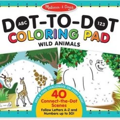 Melissa & Doug Dot-to-Dot Colouring Pad - Wild Animals