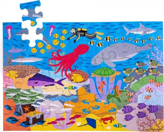 Bigjigs Under The Sea Floor Puzzle (48 Piece) 1 Bigjigs Under The Sea Floor Puzzle (48 Piece)