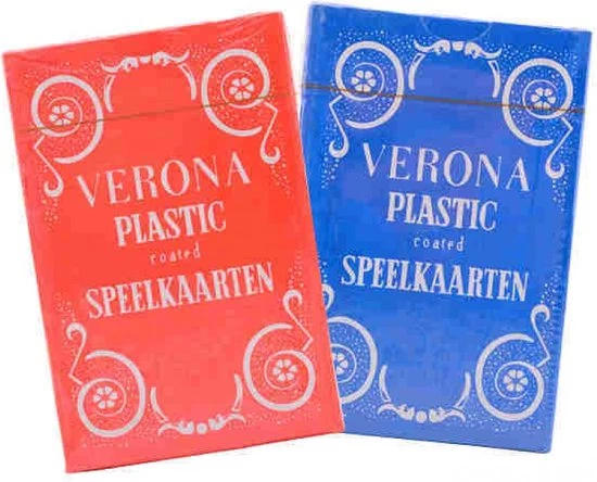 Merkloos Speelkaarten Verona Plastic Set-2 1 Merkloos Speelkaarten Verona Plastic Set-2