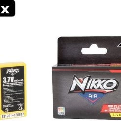 2x Nikko Air Elite Oplaadbare Reserve Batterij 3,7V Li-PO