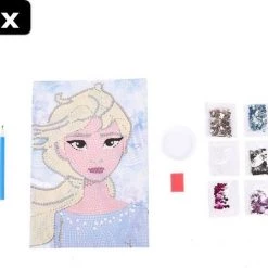 2x Disney Frozen 2 Pailletten Kunst