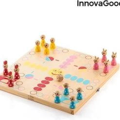 Houten Tafelset Met Dieren Pake InnovaGoods 18 Onderdelen -leerzame-spellen Winkel 550x468 1