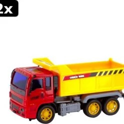 Basic 2x Kiepwagen Rood/Geel