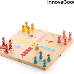 HOUTEN TAFELSET MET DIEREN PAKE INNOVAGOODS 18 ONDERDELEN -leerzame-spellen Winkel 550x471 1