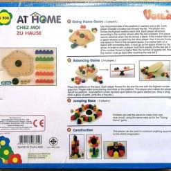 Voila 4 In 1 Houten Spel, Going Home Game, Balancing Game, Jumping Race, Construction