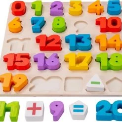 Engelhart Education Number Puzzle 30 X 30 Cm Color Rubber Wood Plate -leerzame-spellen Winkel 550x490 4