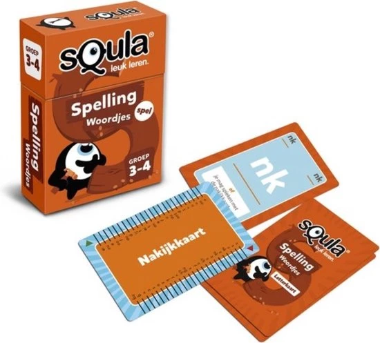 Educatieve Spellenbundel - Squla Kaartspel - 2 Stuks - Groep 3-4 & 7-8 - Aardrijkskunde & Spelling 7 Educatieve Spellenbundel - Squla Kaartspel - 2 Stuks - Groep 3-4 & 7-8 - Aardrijkskunde & Spelling - Afbeelding 7