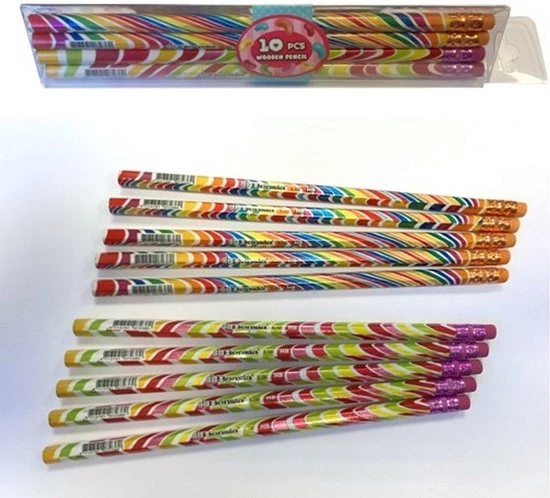 Simply For Kids HB Potlood Met Gum 10 Stuks 1 Simply For Kids HB Potlood Met Gum 10 Stuks