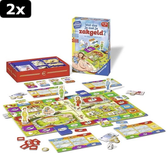 2x Ravensburger Wat Doe Je Met Je Zakgeld 1 2x Ravensburger Wat Doe Je Met Je Zakgeld