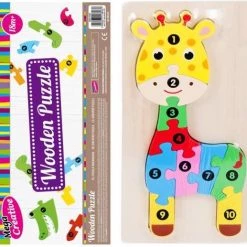 Mega Creative | Houten Giraffe Puzzel
